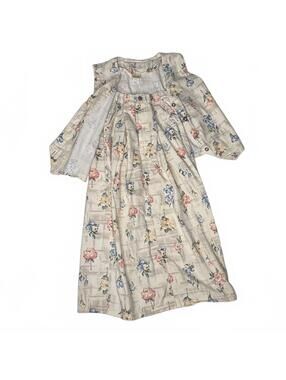 Vintage Vivaldi Floral 2 Piece Midi Skirt Set Size Large
